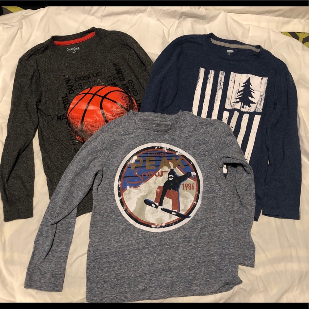 Bundle of 3 long sleeve shirts